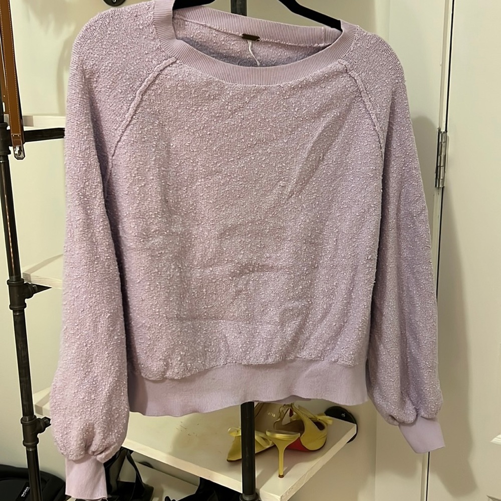 Lavender free people sweater
